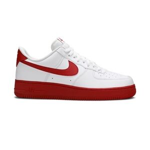 White and Red Nike Sneakers